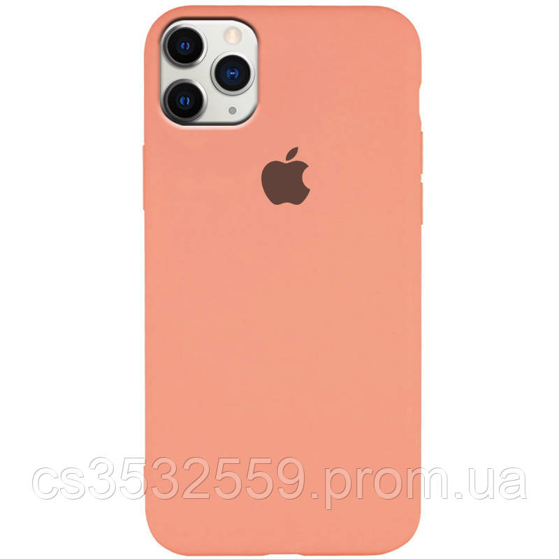 

Чехол Silicone Case Slim Full Protective для Apple iPhone 11 Pro (5.8") Розовый / Peach