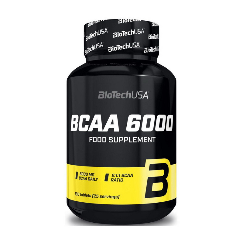 

Аминокислоты bcaa BioTech BCAA 6000 (100 tabs)