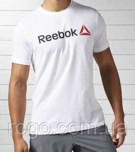 

Белая мужская футболка "Reebok", рибок белый