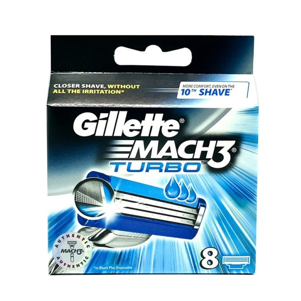 

Картриджи для гоління Gillette Mach 3 Turbo змінні 8шт