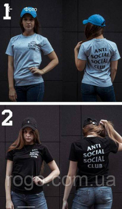 

Футболка женская "Anti Social Social Club", анти социал клаб XL, Белый