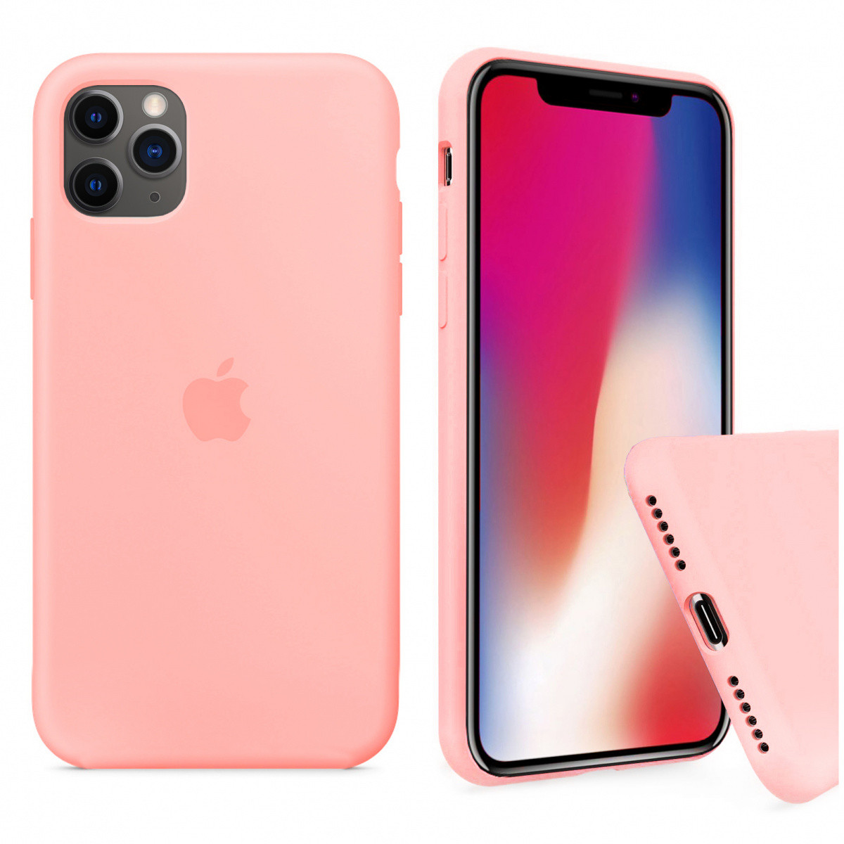 

Чохол Silicone Full Case для iPhone 12 Pro grapefruit