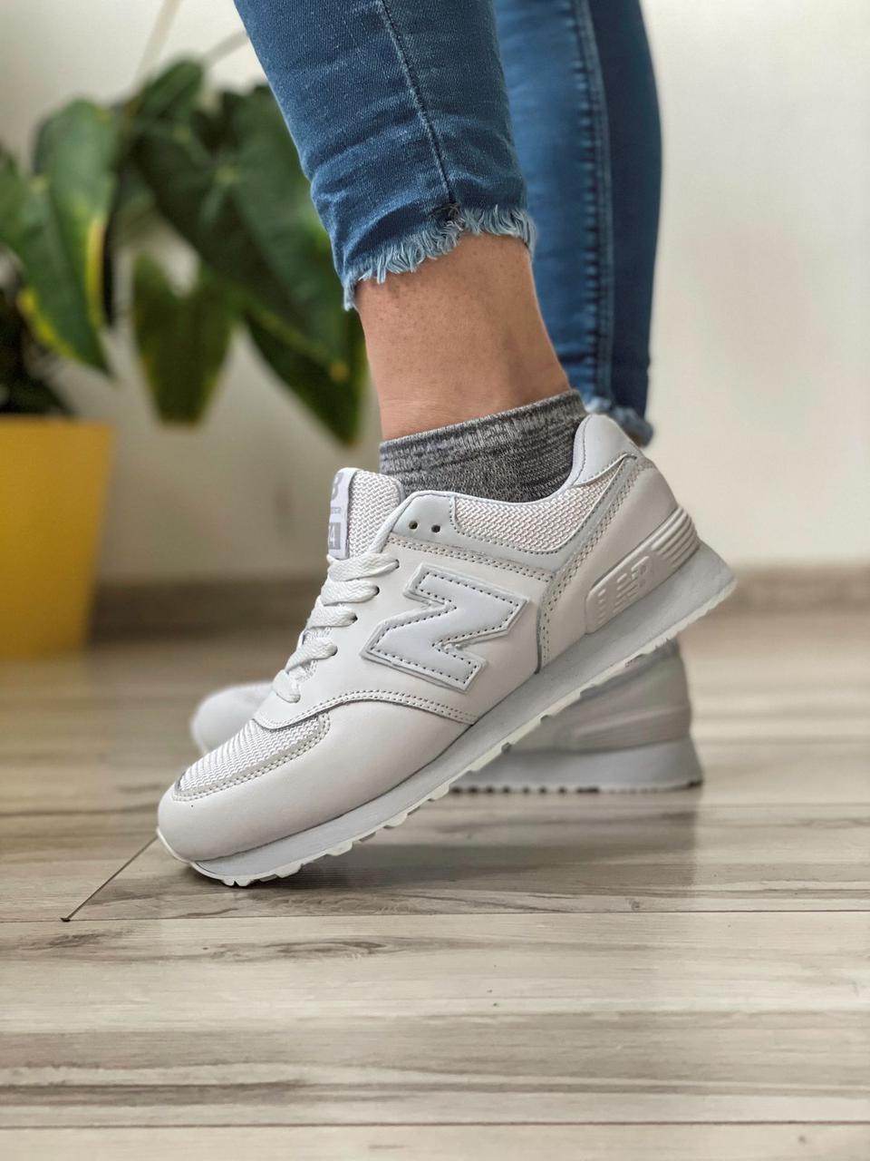 

Кроссовки женские 18523, New Balance 574, белые, [ 36 38 40 ] р. 36-22,5см. 40, Белый