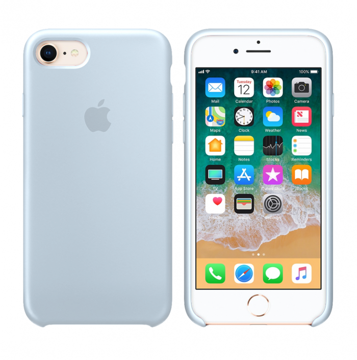 

Чохол Silicone Case для iPhone 8/7 Mist Blue