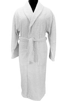 Махровый жаккардовый  женский халат, р L\XL 50-52, светло серый 100% Хлопок Турция