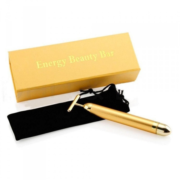 

Ионный вибромассажер для лица Energy Beauty Bar REVOSKIN Gold | массажер для лица