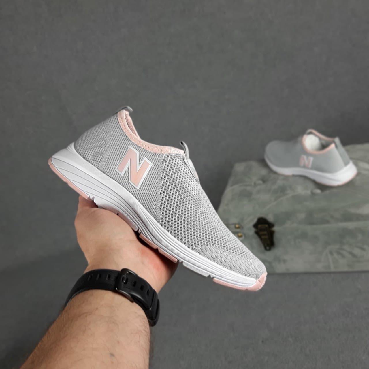 

Кроссовки | кеды | обувь | тапки New Balance тапки Серые с розовым сетка лето 37