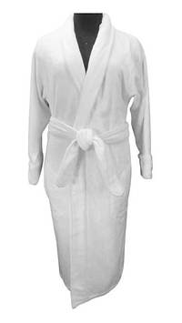 Махровый женский банный халат белый, для гостиниц, р 46-48 бань и саун 100% Хлопок, Турция