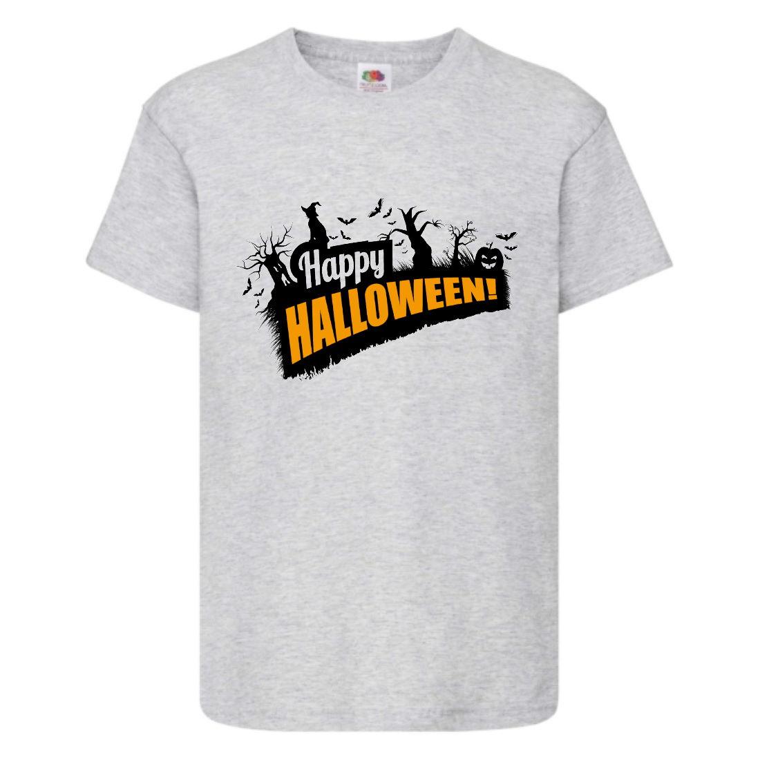 

Футболка Хеллоуин Тыква (Helloween-009) серая 98-164 размер