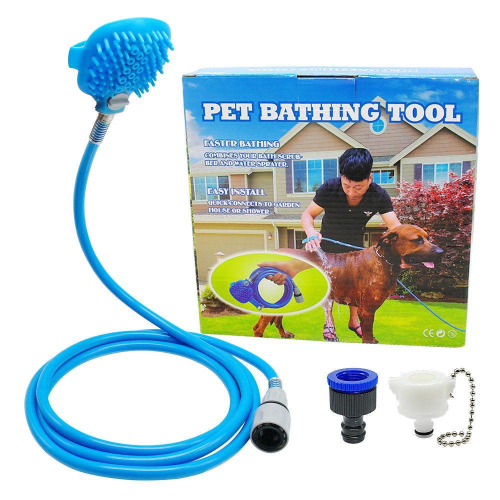 

Щетка-душ на ладонь для купания крупных собак Pet Bathing Tool со шлангом