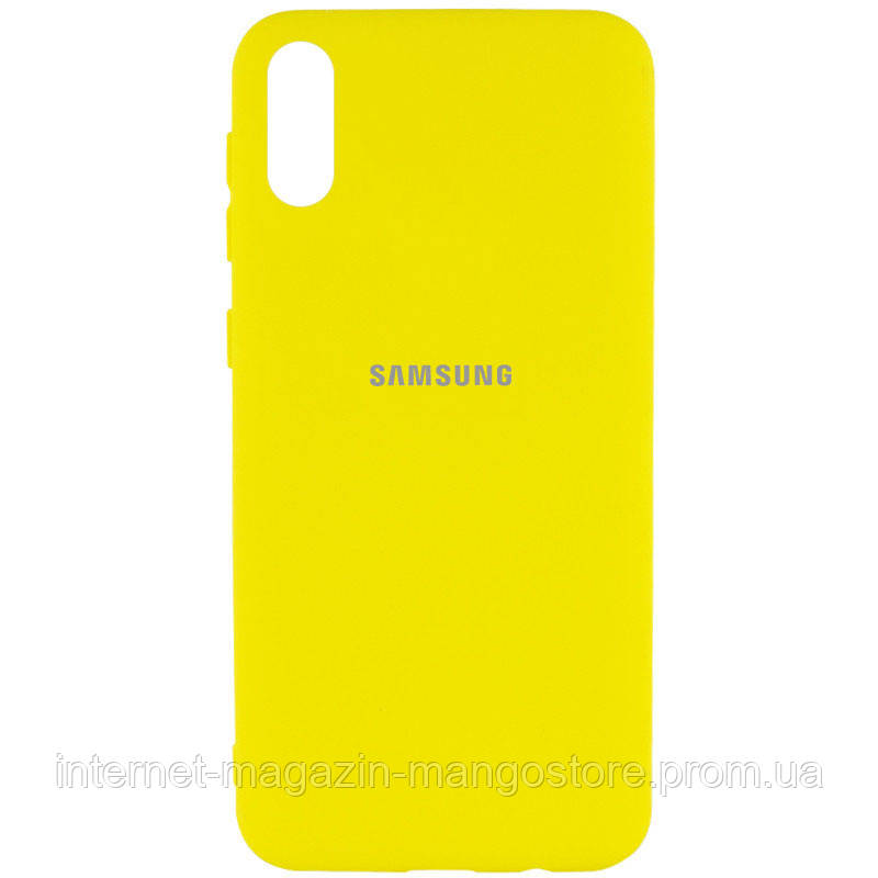 

Чехол Silicone Cover My Color Full Protective (A) для Samsung Galaxy A02, Желтый / flash