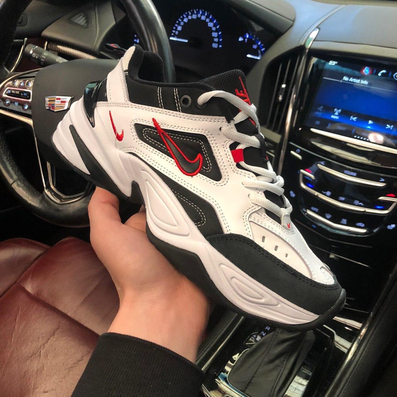 

Мужские кроссовки Nike M2K Tekno White Black Red / Найк М2К Текно Белые Черные Красные 43, Черно-белый