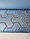 Шпалери вінілові на флізелін Ugepa ONYX геометрія 3д фігури смуги чорні пісочні на синьому перламутрі, фото 2