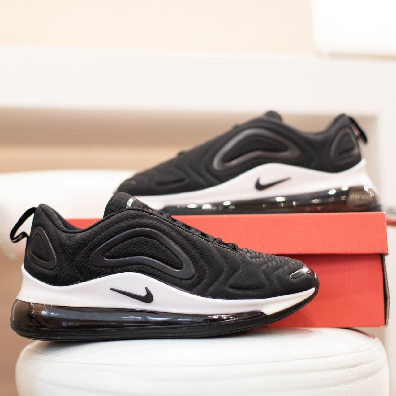 

Кроссовки Мужские Nike Air Max 720 Black White / Найк Аир Макс 720 Черный Белый 45, Разные цвета