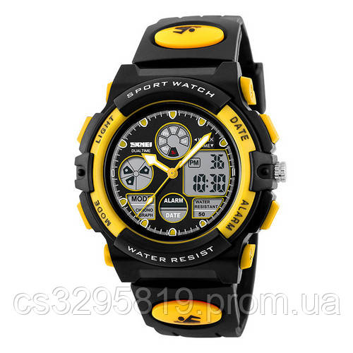 

Часы наручные, оригинальные Skmei 1163 Black-Yellow