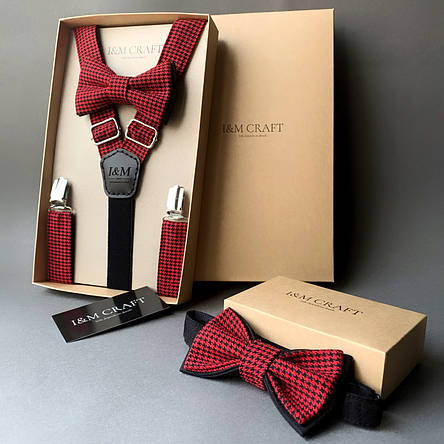 Набір I&M Craft краватку-метелик і підтяжки для штанів (030349), фото 2