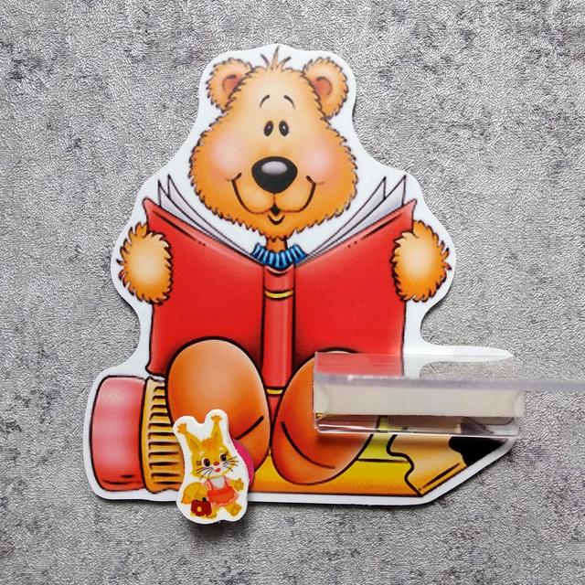 Стенд для рисунка и поделки Медведь с книжкой