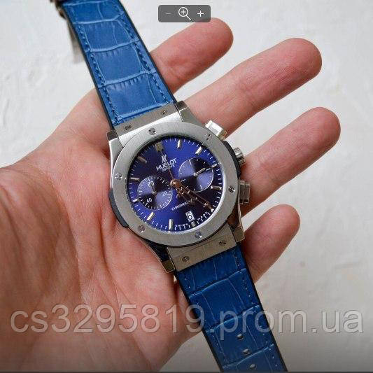 

Часы наручный ААА класса Hublot Classic Fusion Chronograph 5828 Blue-Silver