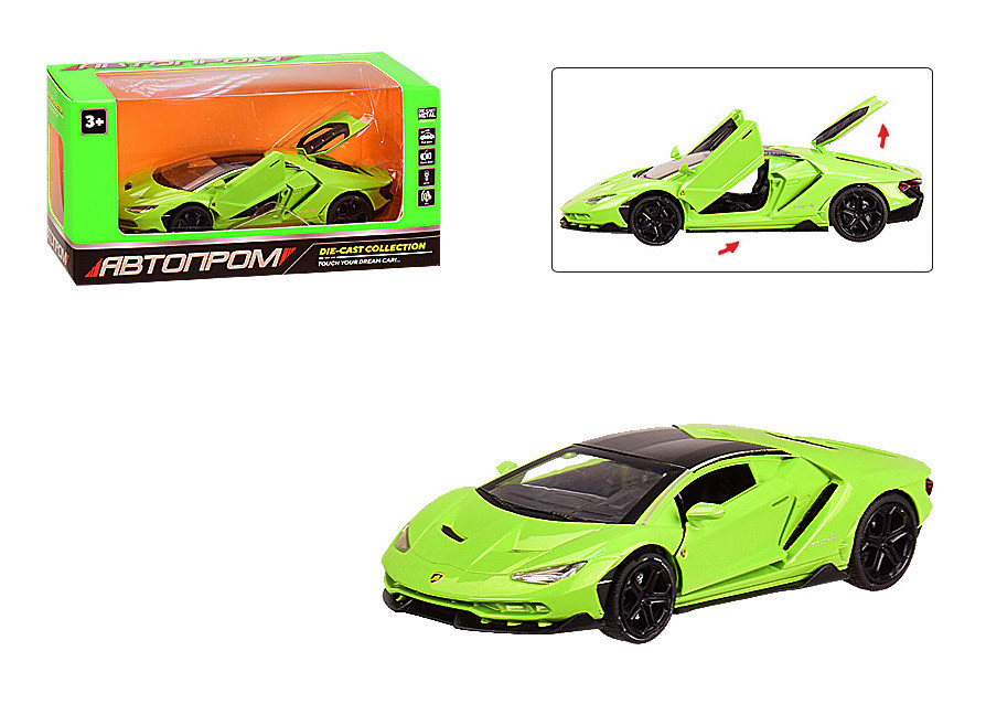 

Игрушечная спортивная машинка 6602 "АВТОПРОМ" металлическая (Green)