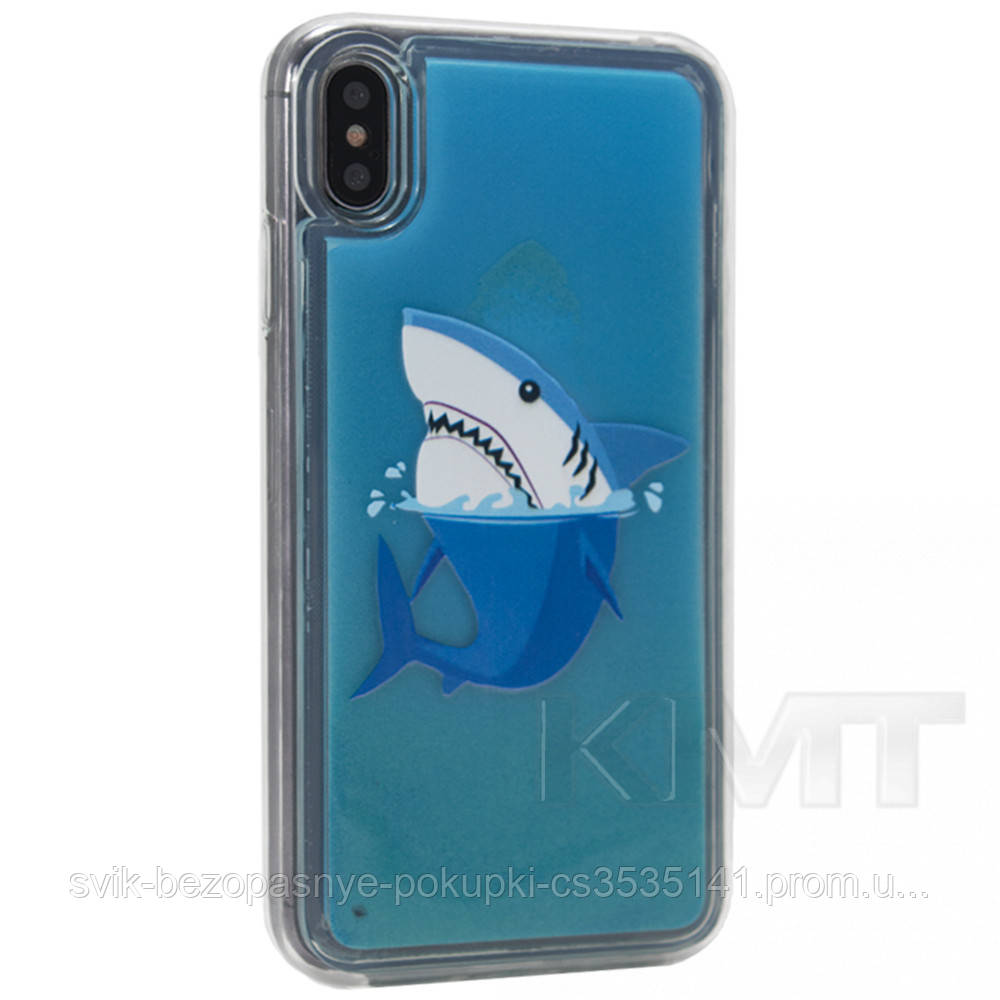 

Liquid Glow Night With Print TPU Case — Xiaomi Redmi Go — Shark, С дизайном