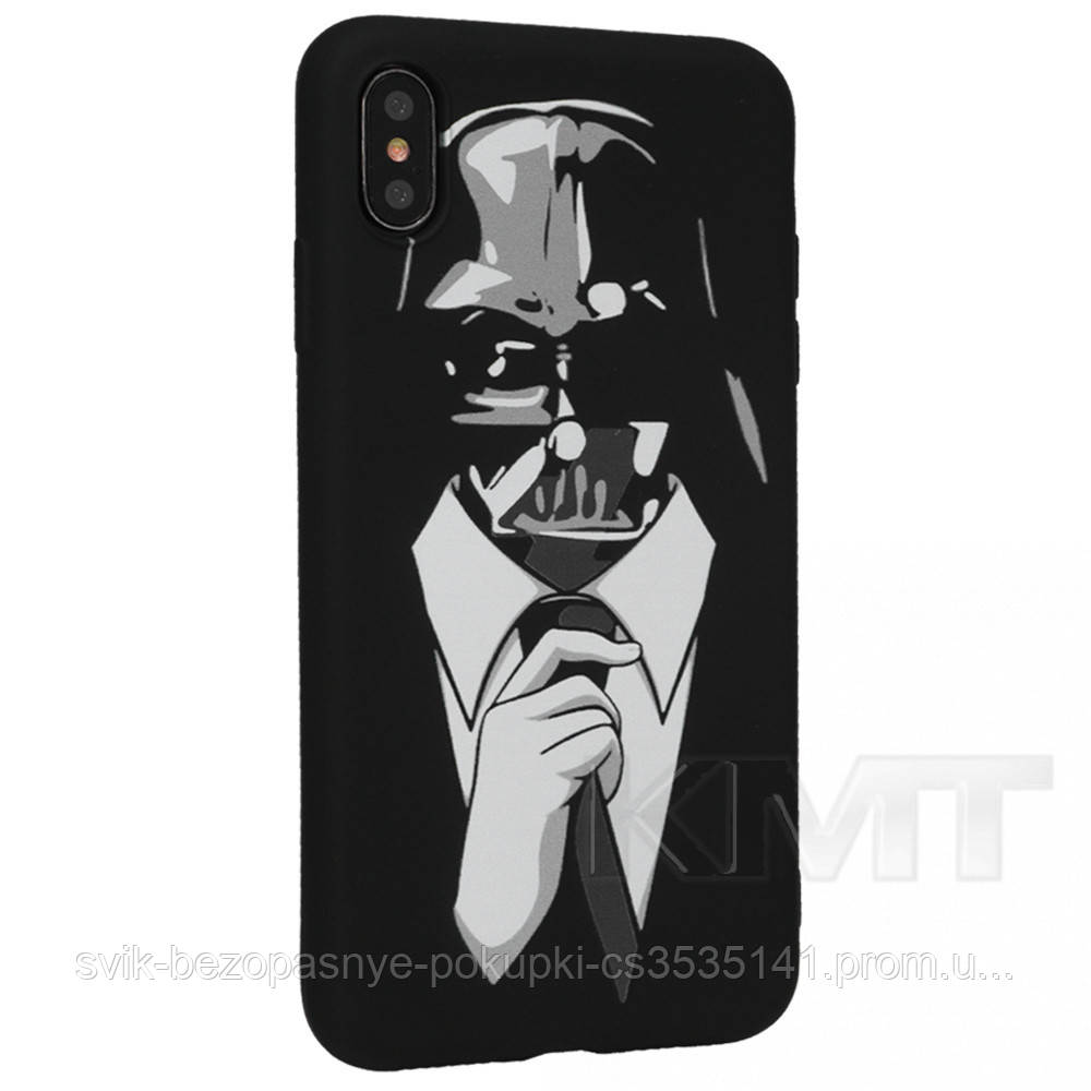 

Bright Style Silicone Matte Case — iPhone XS Max — Papa Vader