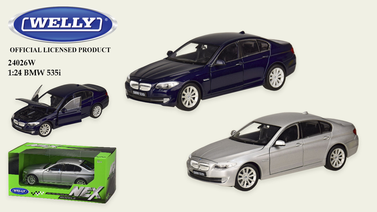 

Машина метал 24026W (24шт|4) "WELLY"1:24 BMW 535I,2 цвета,в кор.23*11*10см, р-р игрушки – 18.5*7.5*6