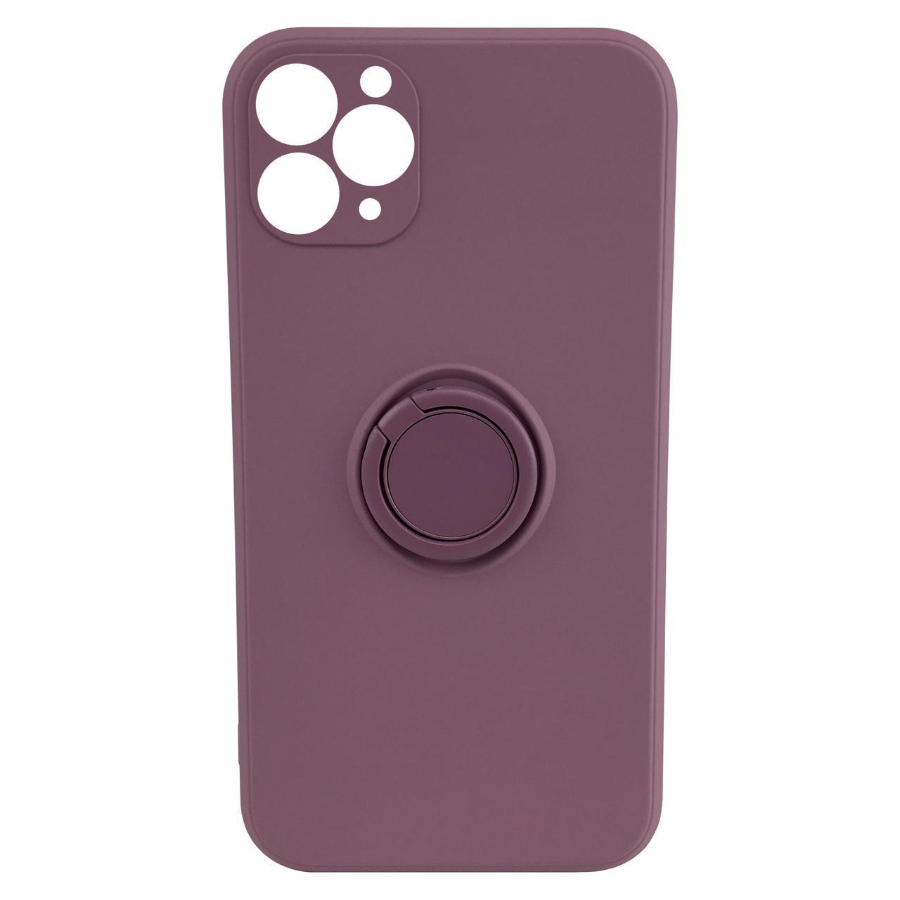 

Чехол xCase для iPhone 11 Pro Max Silicone Case Full Camera Ring Blueberry, Фиолетовый