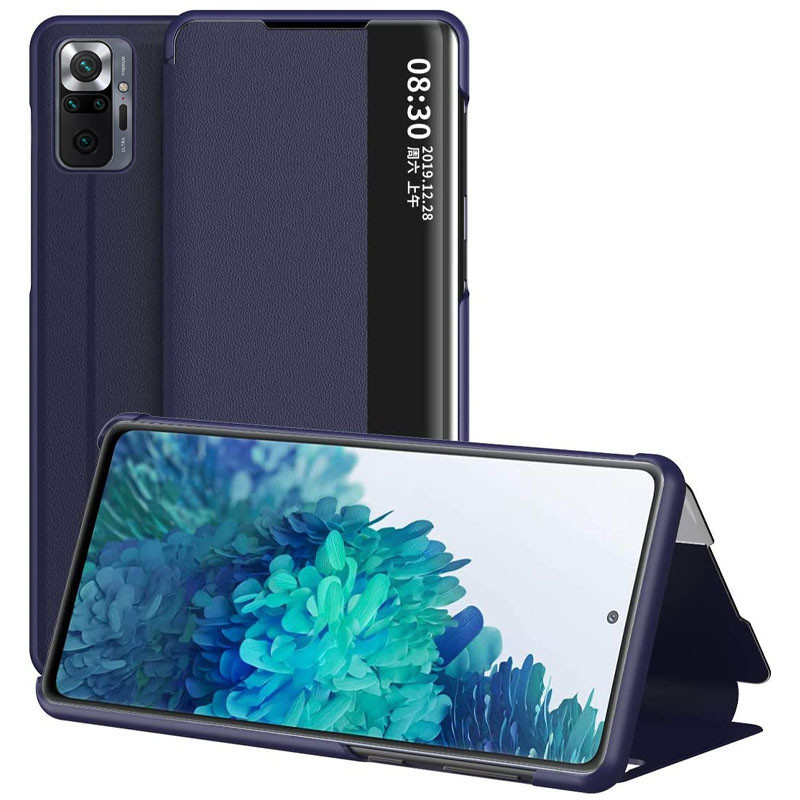 

Чехол-книжка Smart View Cover для Xiaomi Redmi Note 10 Pro, Синий