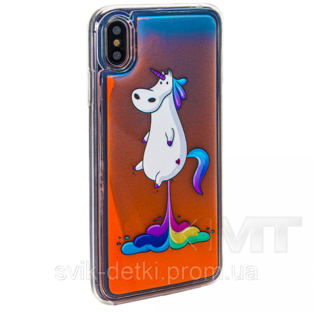 

Liquid Glow Night With Print TPU Case — SamsungA10 2019 — Unicorn, С дизайном