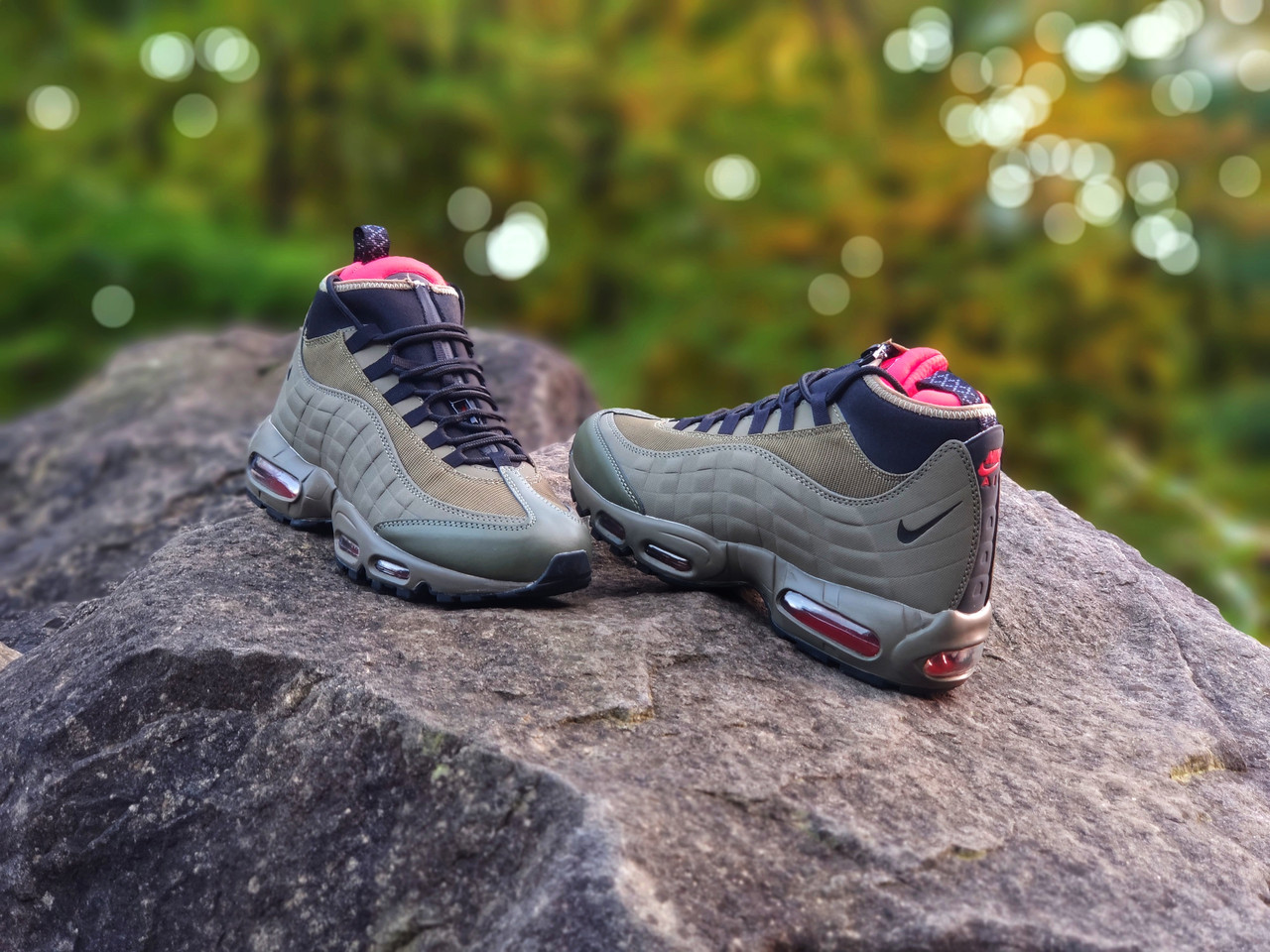 

Nike Air Max 95 Sneakerboot Green (Топ якість) Осінь-Весна, Еврозима, Чоловічі Кросівки,