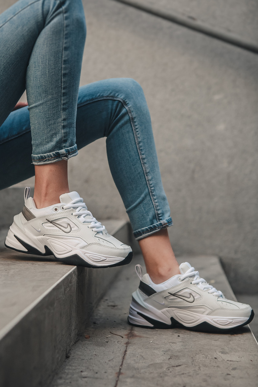 

Кроссовки женские Nike M2K Tekno белые, Найк М2К Техно, натуральная кожа. код PL-0495 40, Белый