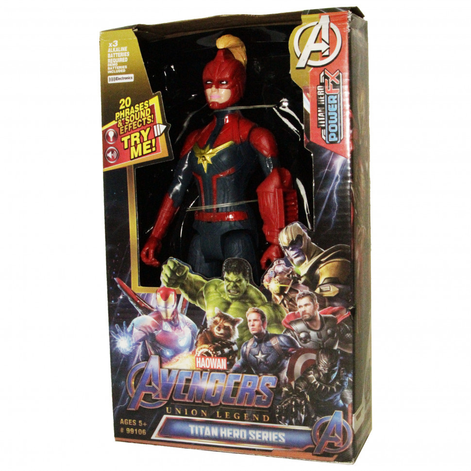 

Фигурка супергероя Мстители DY-H5826-33 с подвижными руками и ногами (Captain Marvel)