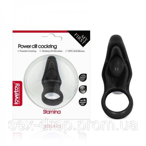 

Насадка с вибрацией Power Stamina Clit Cockring, Белый