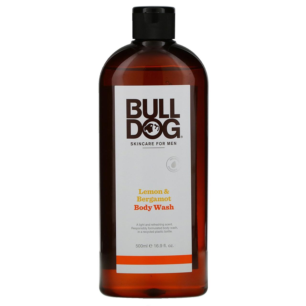 

Bulldog Skincare For Men, гель для душа, лимон и бергамот, 500 мл (16,9 жидк. унций), официальный сайт,