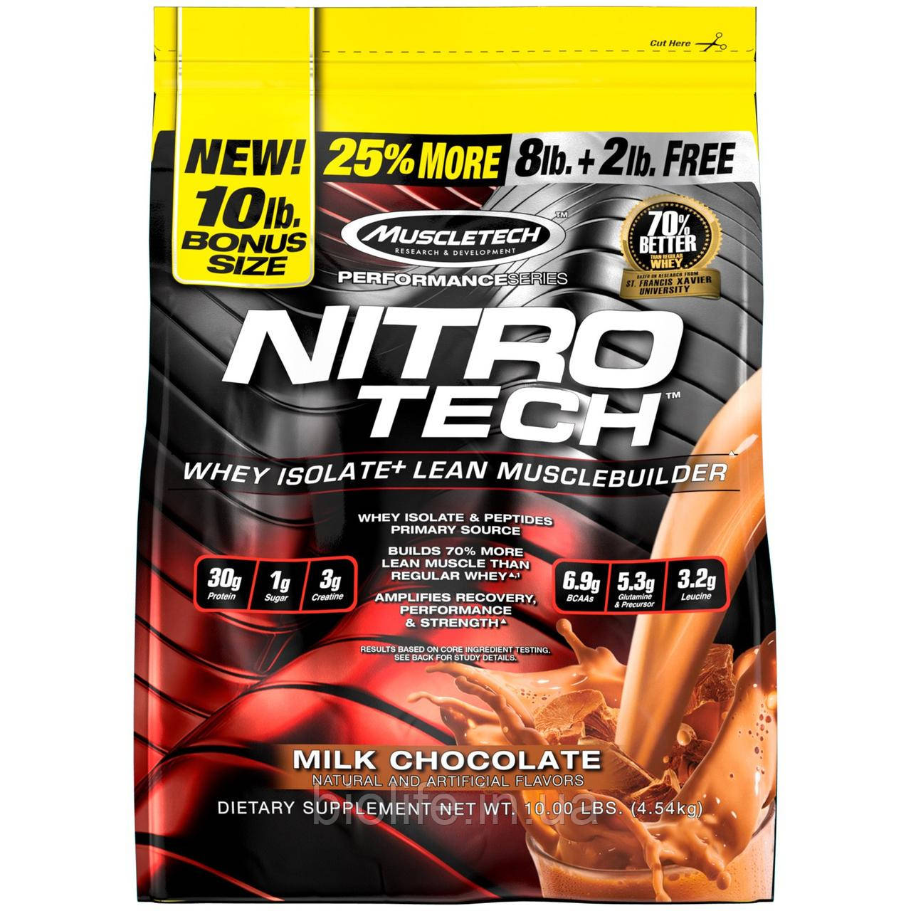 

Muscletech, Nitro Tech, сывороточные пептиды и изолят сыворотки, средство для наращивания сухой мышечной