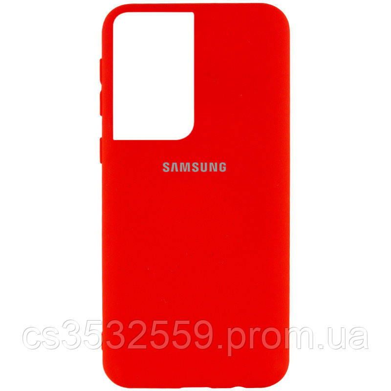 

Чехол Silicone Cover My Color Full Protective (A) для Samsung Galaxy S21 Ultra Красный / Red