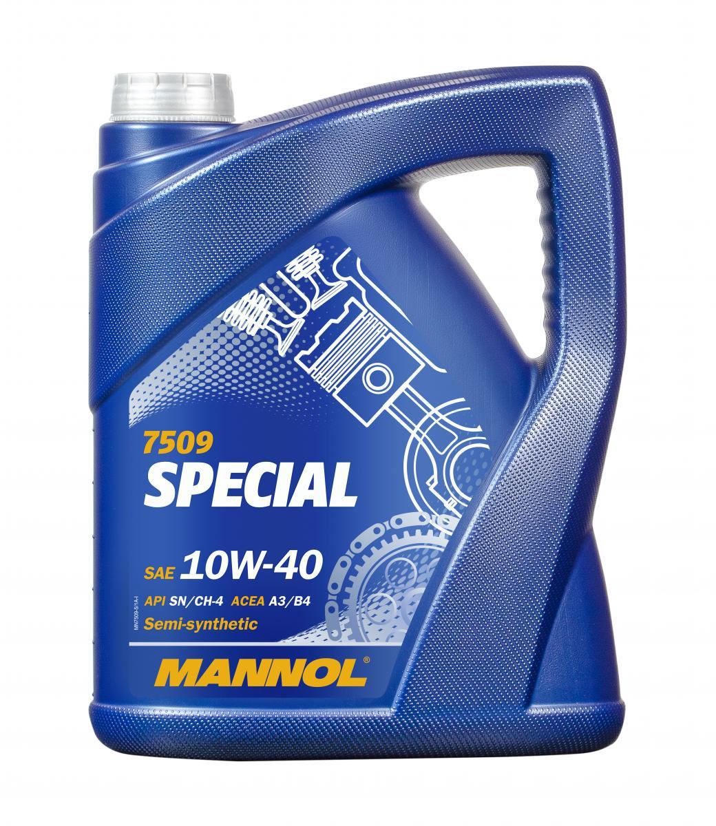 

5л Mannol 7509 SPECIAL 10W-40 моторное масло полусинтетическое