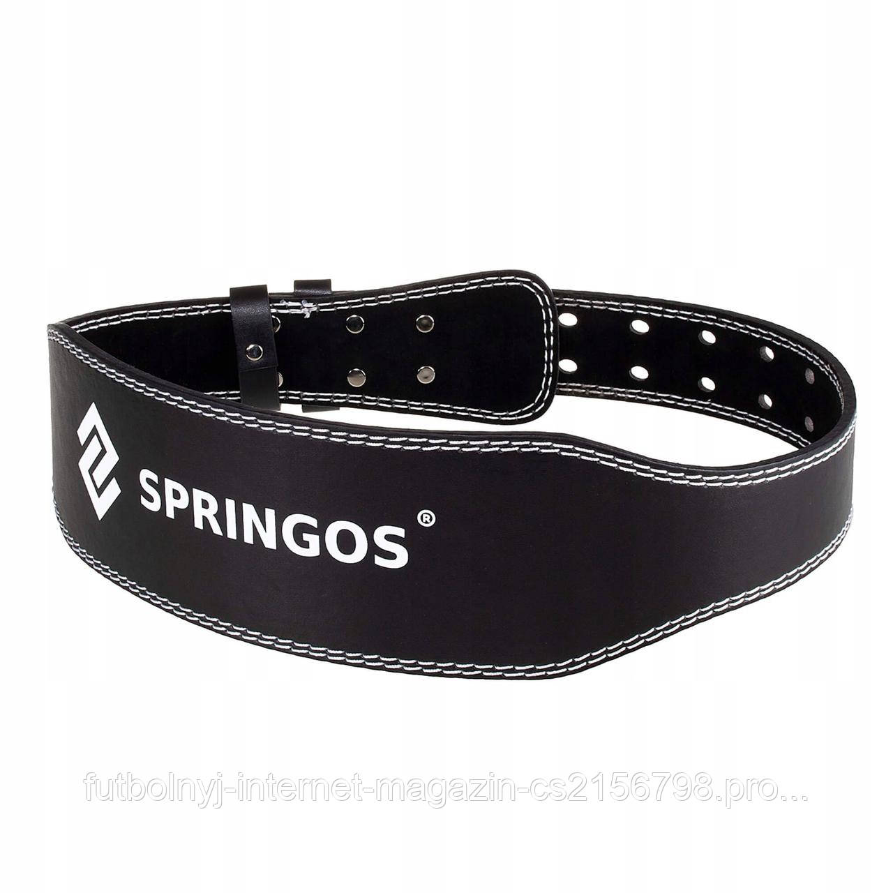 

Пояс для тяжелой атлетики и пауэрлифтинга Springos FA0119 M Black