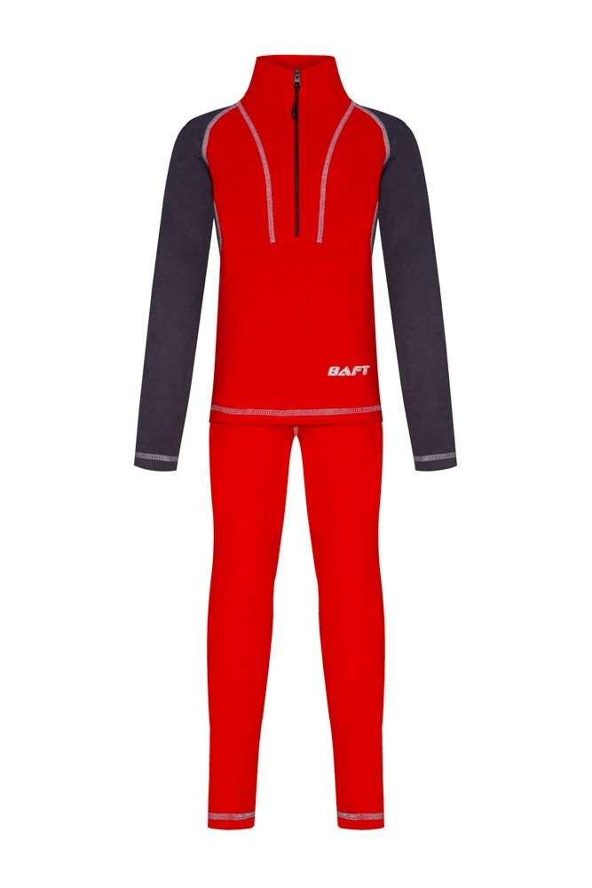 

Термобельё BAFT Z-LINE KIDS 140 красное с серым, Красный с серым