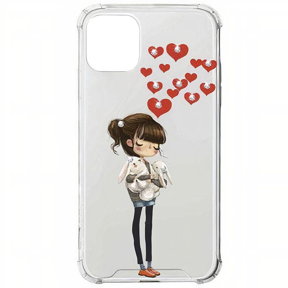 

Чехол MiaMi Diamond Case for iPhone 11 #6 Girl, Прозрачный
