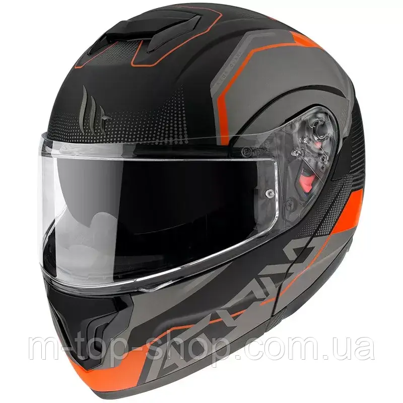 

Шлем MT Atom SV Quark Black/Orange