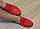 Мюли Gabor жіночі! Сабо на низькому ходу з закритим носком Шльопанці Габор червона шкіра, фото 10