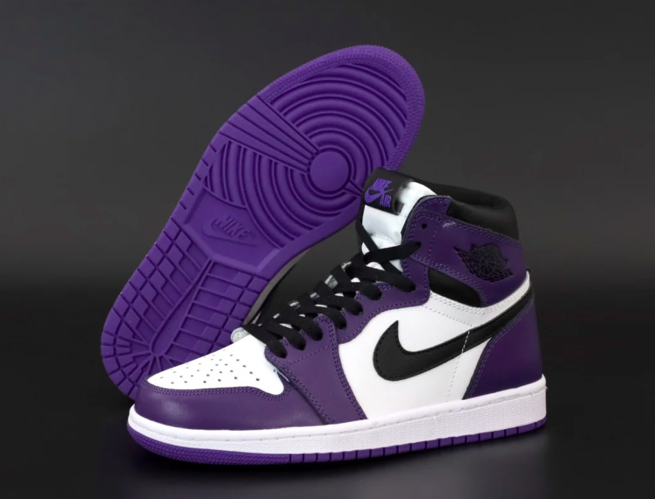 

Женские кроссовки Nike Air Jordan Retro фиолетовые, Найк Джордан Ретро, натуральная кожа. код KD-12443 39, Фиолетовый