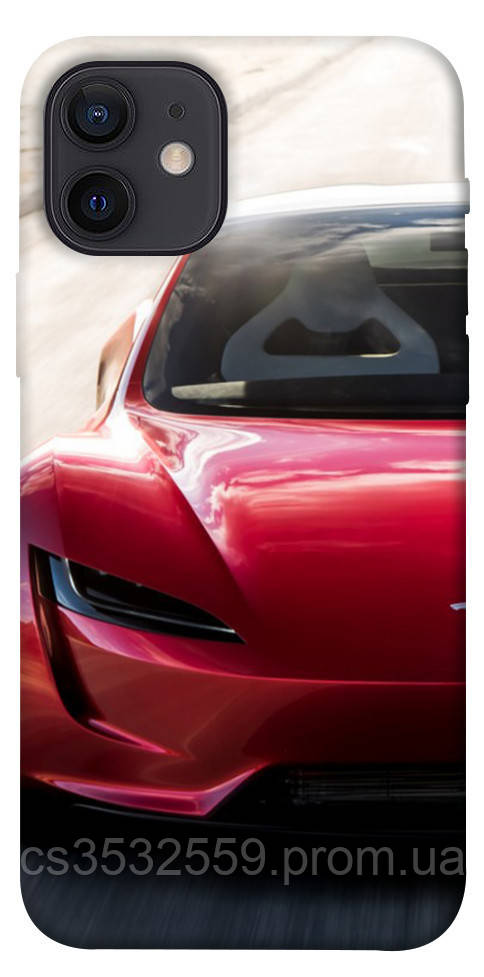 

Чехол itsPrint Tesla roadster для Apple iPhone 12 (6.1")