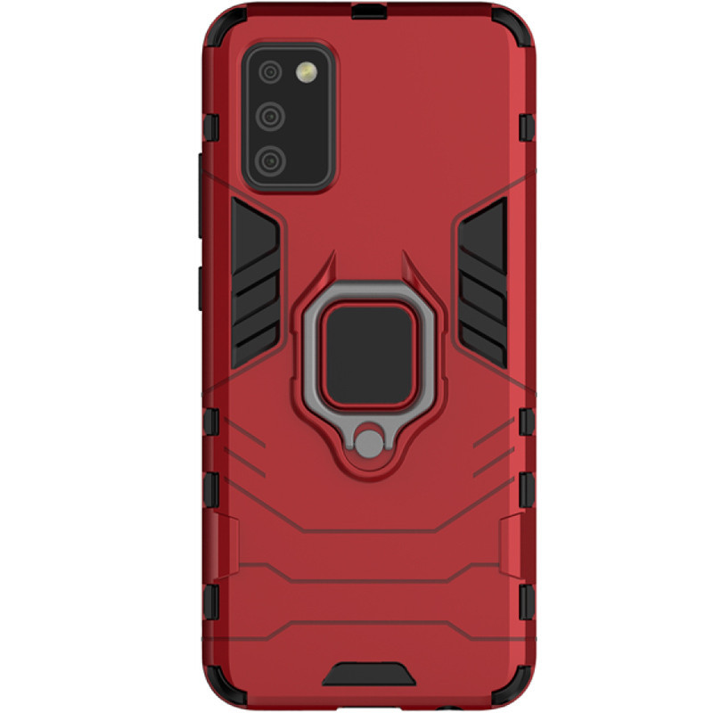 

Ударопрочный чехол Transformer Ring for Magnet для Samsung Galaxy A02s, Красный / dante red