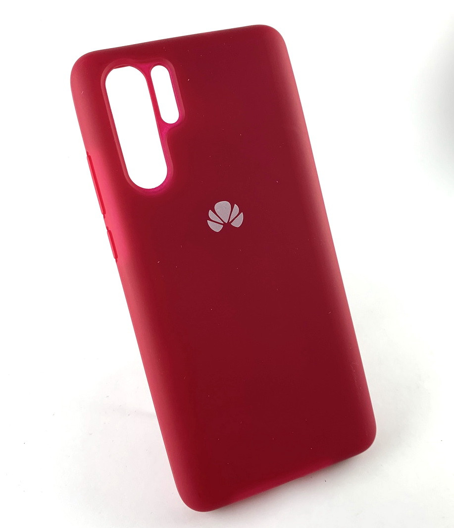 

Чехол для Huawei P30 Pro накладка бампер противоударный Full Silicone Cover бордовый