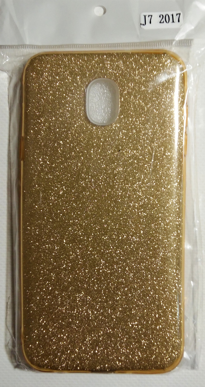 

Силикон "С БЛЬОСКАМЫ" SAMSUNG J730 / J7 (2017) GOLD