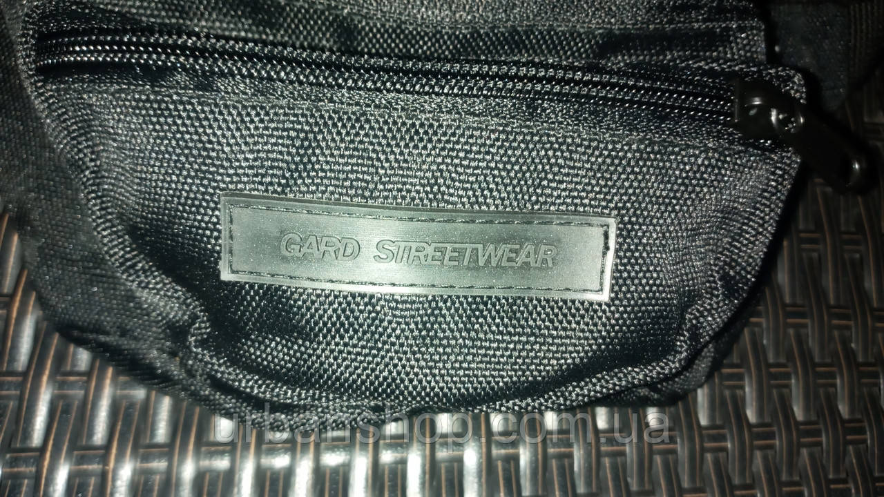 

Gard streewear поясна чорна сумка унісекс