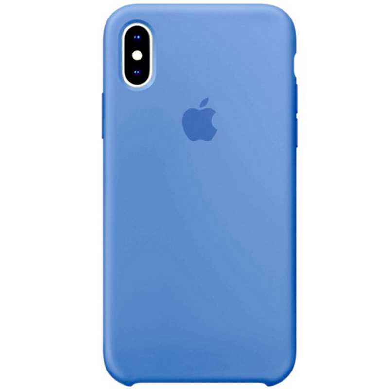 

Уценка Чехол Silicone case (AAA) для Apple iPhone X (5.8") / XS (5.8") Дефект упаковки / Синий / Denim blue