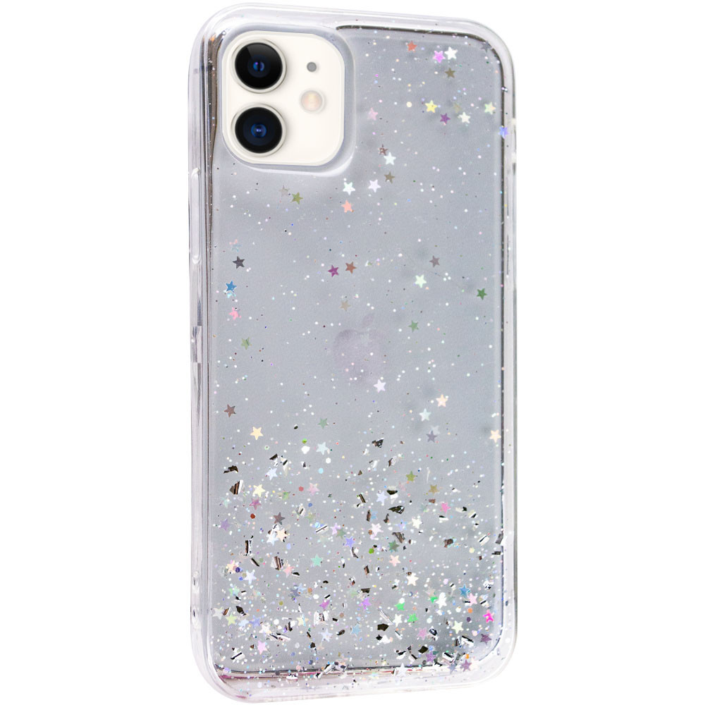 

TPU чехол Star Glitter для Apple iPhone 11 (6.1"), Прозрачный